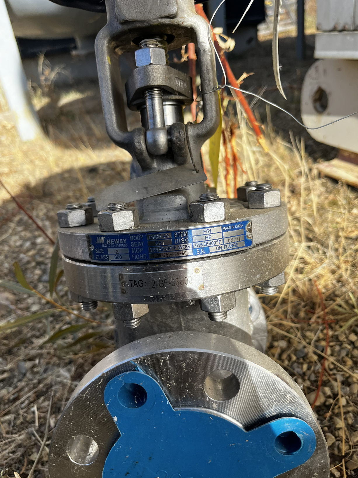 Neway 2 Inch Class 300 Duplex Stainless Steel Gate Valve 2G3RNF51-HFW600 — product image 4 of 4