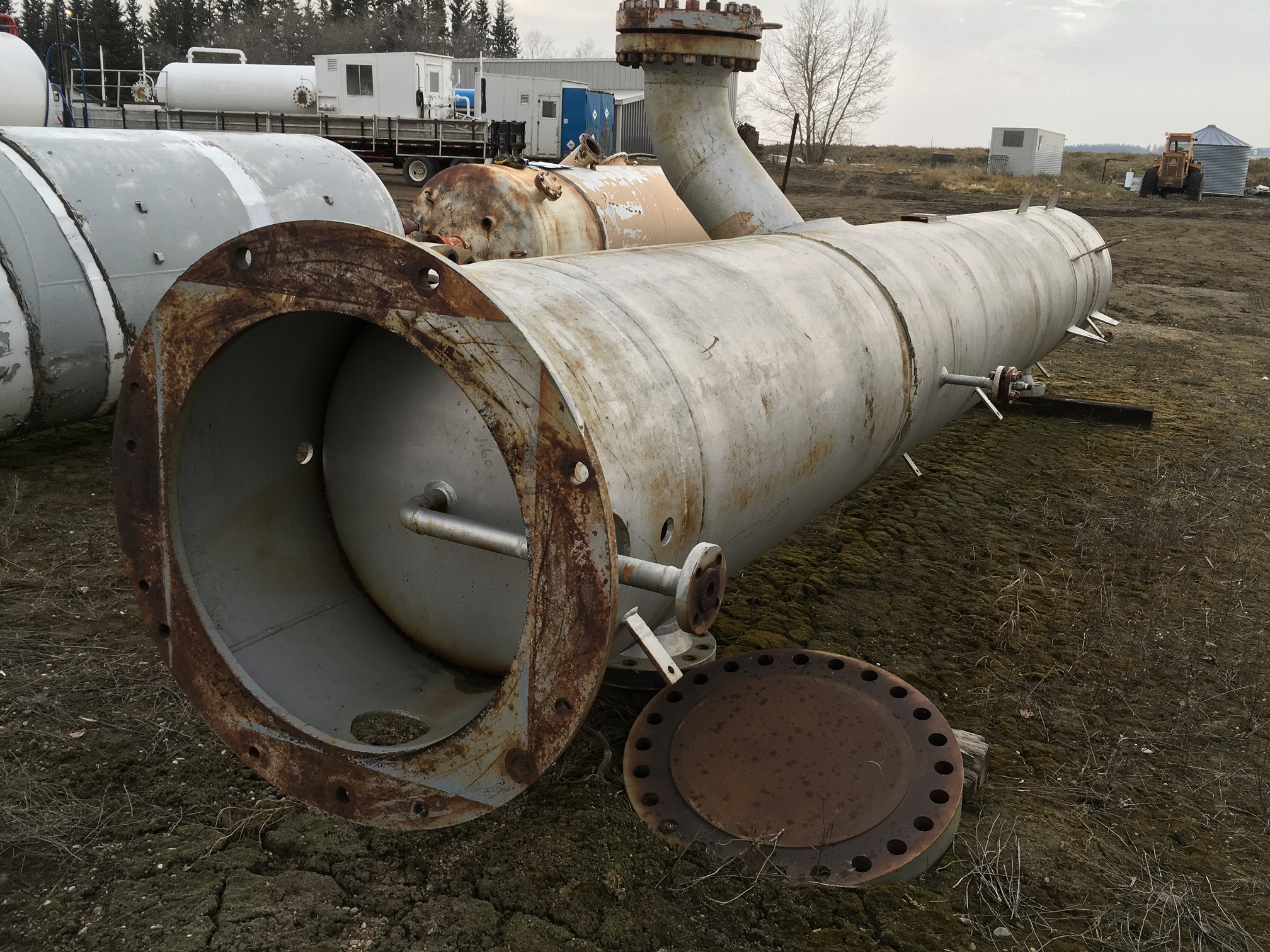 E.A. Kutryk Industries 36" x 20'6" Sweetening Vessel with Sparger Bar, Serial 3488-2 — product image 2 of 4