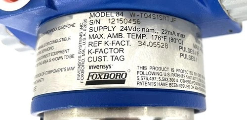 Foxboro 84W Intelligent Vortex Flowmeter 84W-T04S1RTJF — product image 5 of 19