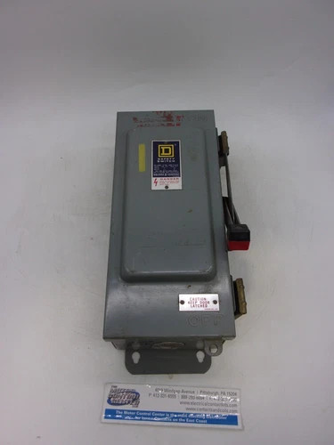 Square D H361AWK Heavy Duty Safety Switch 30A 3P 600V Non-Fusible Dust Tight — primary product image