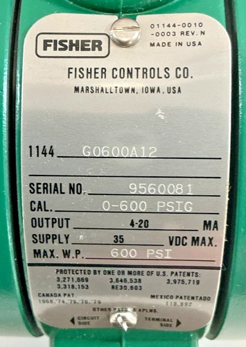 Fisher 1144G0600A12 Gage Pressure Transmitter — product image 2 of 9