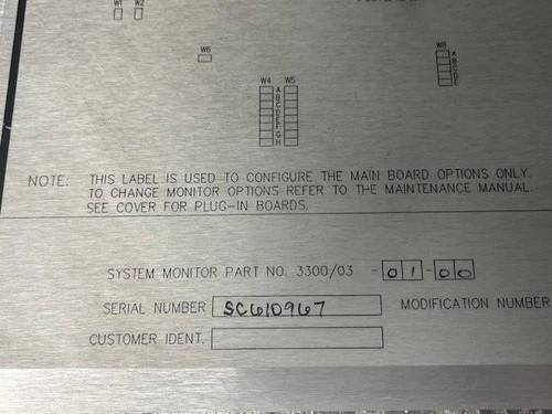 Bently Nevada 3300/03-01-00 System Monitor — product image 5 of 6