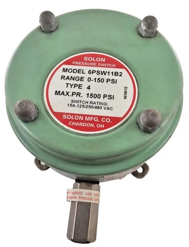 Solon 6PSW11B2 Pressure Switch 0-150 PSI NEMA 4 — primary product image