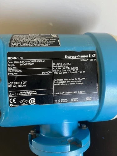 Endress+Hauser Promag 53H Electromagnetic Flow Meter, Model 53H04-A00B9RA0BAAB, DN 4 (5/32") — product image 2 of 5