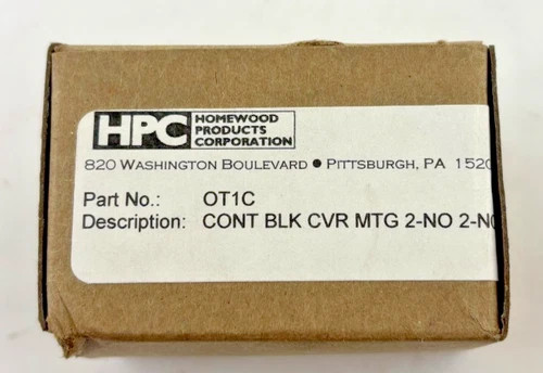 Homewood Products OT1C Auxiliary Contact Block 2-NO 2-NC