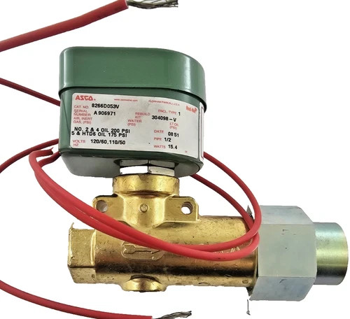 ASCO 8266D053V Solenoid Valve 1/2" NPT 120V AC Oil Shut Off — product image 2 of 7