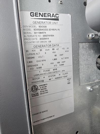 Generac SD2000 2000 kW Diesel Generator Set with Mitsubishi S16R-Y2PTAW2-1 Engine — product image 6 of 10