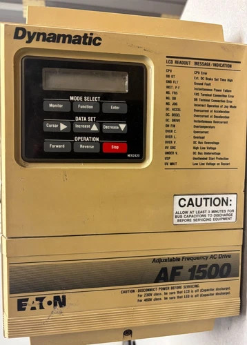 Eaton Dynamatic Adjustable Frequency AC Drive AF-15002-0480