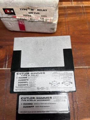 Cutler-Hammer D23MR60A Type M Relay 120VAC Coil 6-Pole 600V — product image 2 of 5