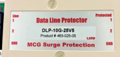 MCG Surge Protection Data Line Protector DLP-10G-25V5 — product image 5 of 6