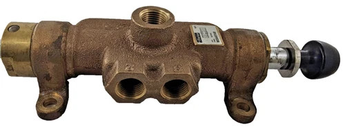 Parker M05445148 Manual Air Control Valve 4-Way 3-Position 1/2 NPT Bronze — product image 3 of 8