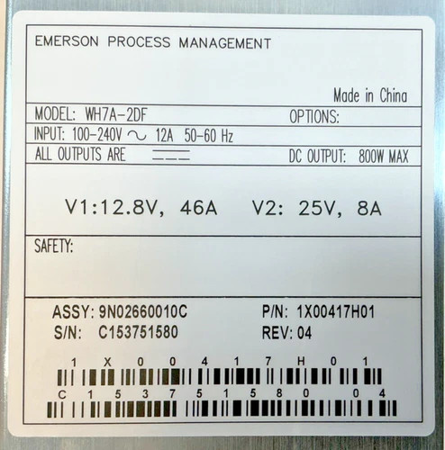 Emerson Power-One WH7A-2DF DC Power Supply Module 1X00417H01 — product image 2 of 9
