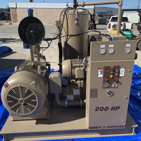 Curtis RS200 200 HP Air-Cooled Rotary Screw Compressor