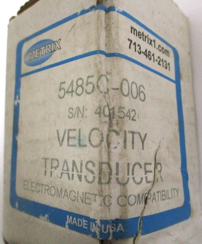 Metrix 5485C-006 High-Temperature Velocity Transducer — product image 8 of 8