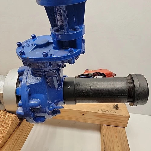 Flowserve Edward 4" Class 2900 Special Angle Blowdown Valve with V1-1S Gear Actuator — product image 11 of 19