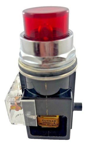 Furnas Oil Tight Pilot Light 52PA4J2 Transformer Type 480V AC Red — product image 4 of 9