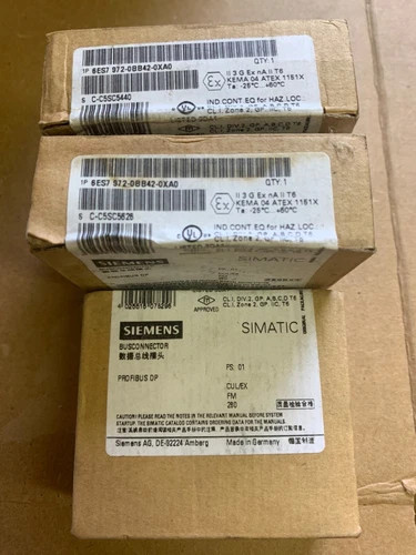 Siemens SIMATIC DP Bus Connector 6ES7972-0BA42-0XA0 (5 Pieces, New) — primary product image