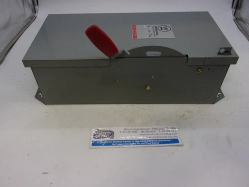 Westinghouse HFN361 Heavy Duty Safety Switch, 3P, Fusible, 30A, 600V, NEMA 1 Indoor — product image 7 of 9