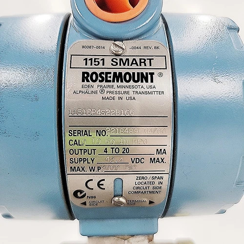 Rosemount 1151 Smart Differential Pressure Transmitter 1151DP4S22B1C6 — product image 4 of 4
