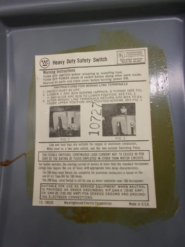 Westinghouse Heavy Duty Safety Switch HF322N — product image 2 of 9