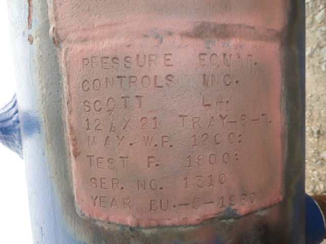 Pressure Controls Equipment Inc. Glycol Contactor Tower 12-3/4" x 21'4" — product image 9 of 16