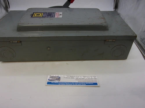 Square D HU363 Heavy Duty Safety Switch, 100A, 600V, 3-Pole, Non-Fusible, NEMA 1 — product image 8 of 8