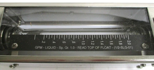 Parker Porter P46012243W Stainless Steel Glass Tube Flowmeter 1/2" FNPT — product image 6 of 7