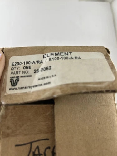 Van Air Systems E200-100-ARA Coalescing Filter Element — product image 5 of 5