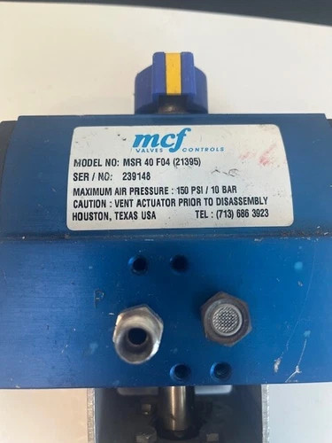 MCF MSR40F04 Pneumatic Actuated 1/2" Sanitary Ball Valve TT2566TET — product image 2 of 5