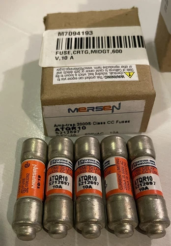 Mersen Ferraz Shawmut ATQR Series Time Delay Class CC Fuses - Multi Amp Lot (1/4A to 15A, 600VAC) — primary product image