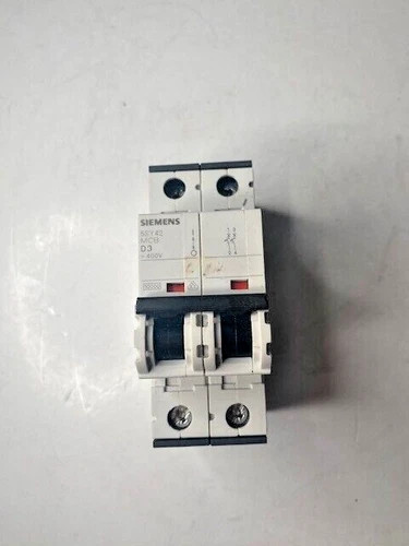 Siemens 5SY4203-8 Miniature Circuit Breaker 2-Pole 3A D-Curve — primary product image