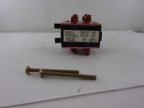 Homewood Products Corporation Contact Block OT1D 2NO/2NC