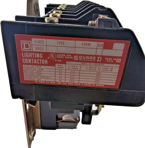 Square D 8903LO80V02 8-Pole Lighting Contactor — primary product image