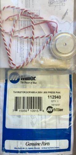 Miller 112940 Thyristor SCR 600A 200V Press Pak — primary product image