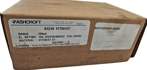 Ashcroft B424V XFSNH07 Pressure Switch, 0-200 PSI — product image 7 of 7