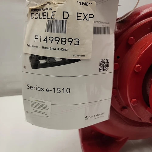 Bell & Gossett Series e-1510 5BD End Suction Centrifugal Pump with 9.5 Inch Impeller — product image 7 of 16