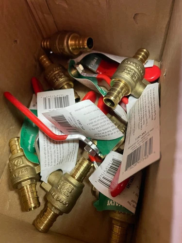 Aqua Dynamic 1/2" PEX Full Port Ball Valve 1197-343 (Lot of 7) — primary product image