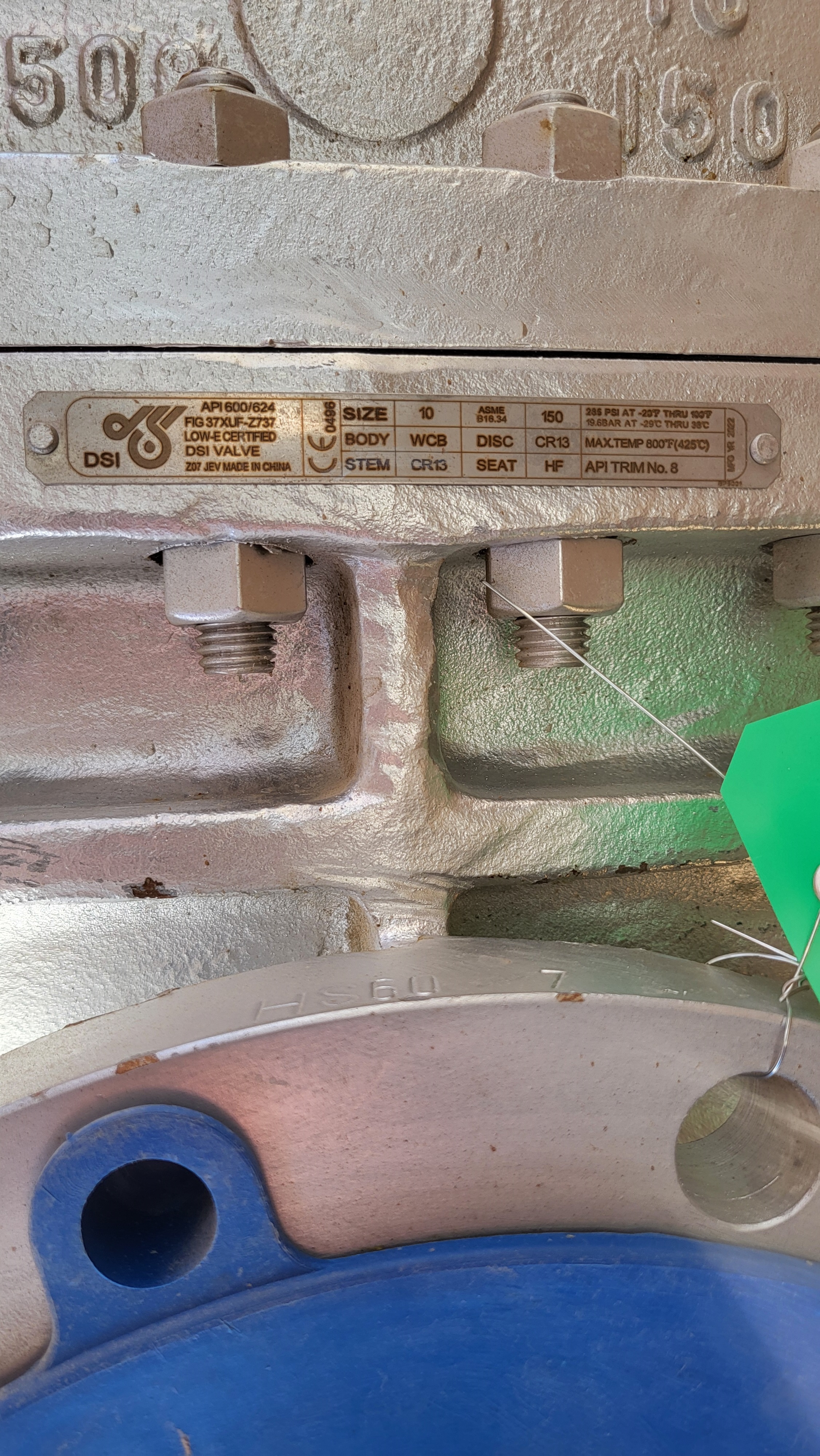 DSI Cast Steel Gate Valve FIG 37XUF-Z737, 10 Inch, ANSI 150 — product image 4 of 4