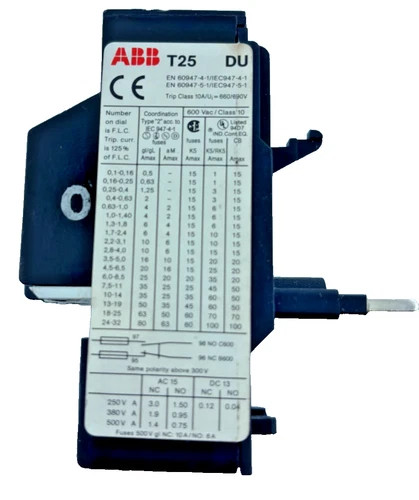 ABB T25 DU Thermal Overload Relay 2.8-4.0A — primary product image
