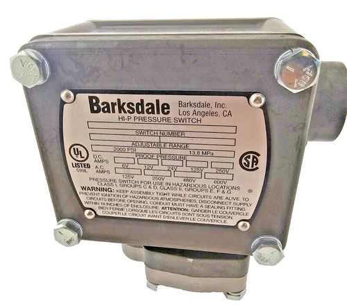 Barksdale P1X-K340SS-V Explosion-Proof Hi-P Pressure Switch — primary product image