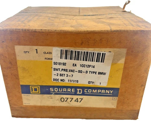Square D Class 9016 Type BMW-2 Adjustable Vacuum Switch SPDT — product image 6 of 6