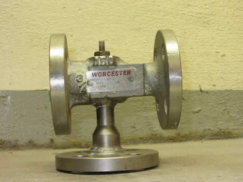 Worcester 3/4" Tee Ball Valve 444T-150 Flanged 316 SS