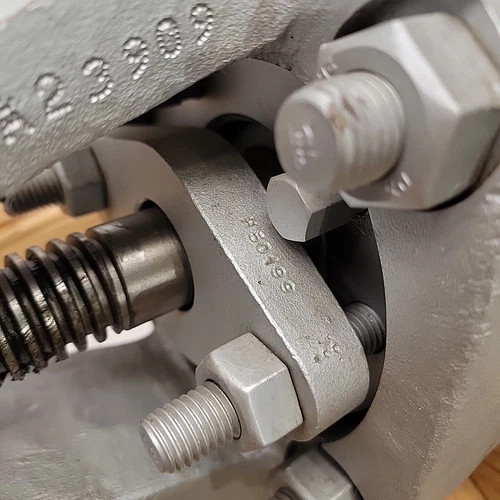 Flowserve Edward 4" Class 2900 Special Angle Blowdown Valve with V1-1S Gear Actuator — product image 15 of 19