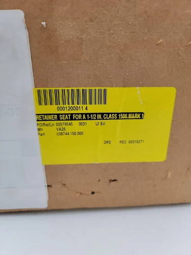 Flowserve Retainer Seat for 1-1/2 Inch Class 1500 Mark One Valve — product image 5 of 6