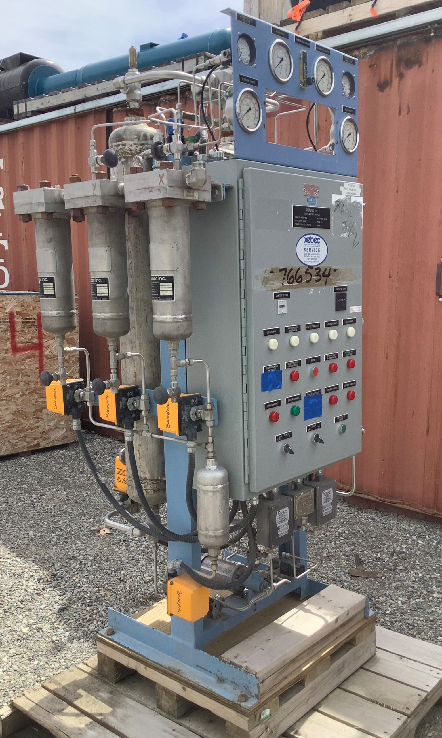 Xebec 8HD06-1200 High Pressure Twin Tower Heatless Regenerative Air Dryer