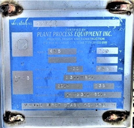 Plant Process Equipment Inc. Gas Scrubber 14" x 6'6" — product image 12 of 13