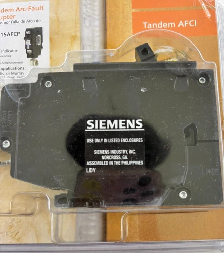 Siemens Q1515AFCP One Pole Tandem Arc-Fault Circuit Interrupter — product image 2 of 4