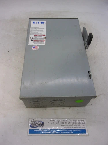 Eaton DG322NRB General Duty Safety Switch, 60A, 240V, 2-Pole, Fusible, NEMA 3R Outdoor — primary product image