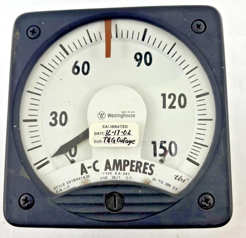 Westinghouse Type KA-241 AC Ammeter 291B461A20