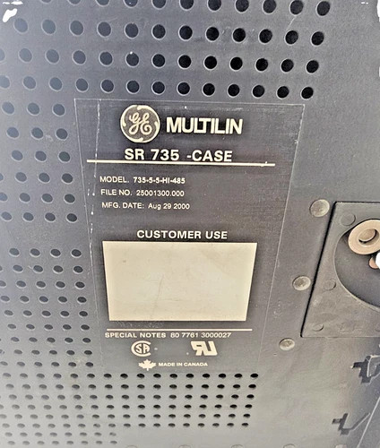 GE Multilin SR735 Feeder Protection Relay – 735-5-5-HI-485 + Mounting Case